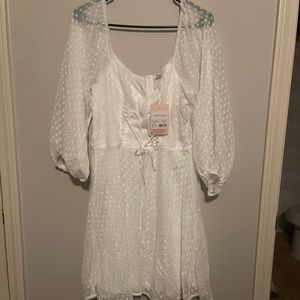 Corseted mini dress